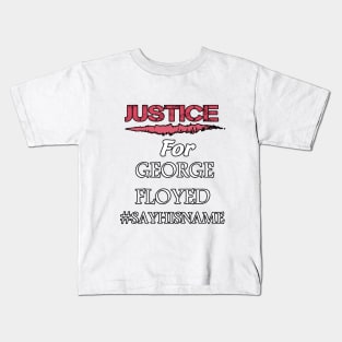 Justice For George floyed Kids T-Shirt